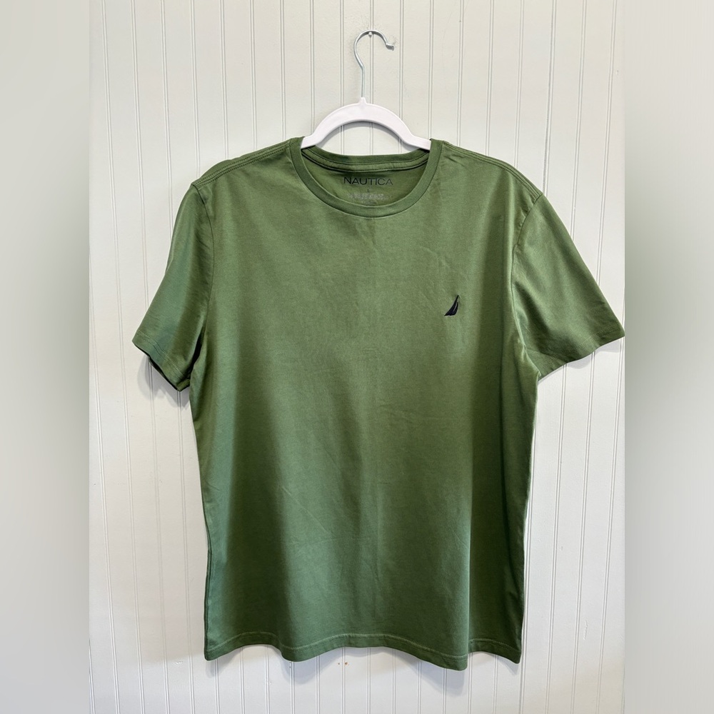 Nautica Short Sleeve Cotton Tee Green Size L